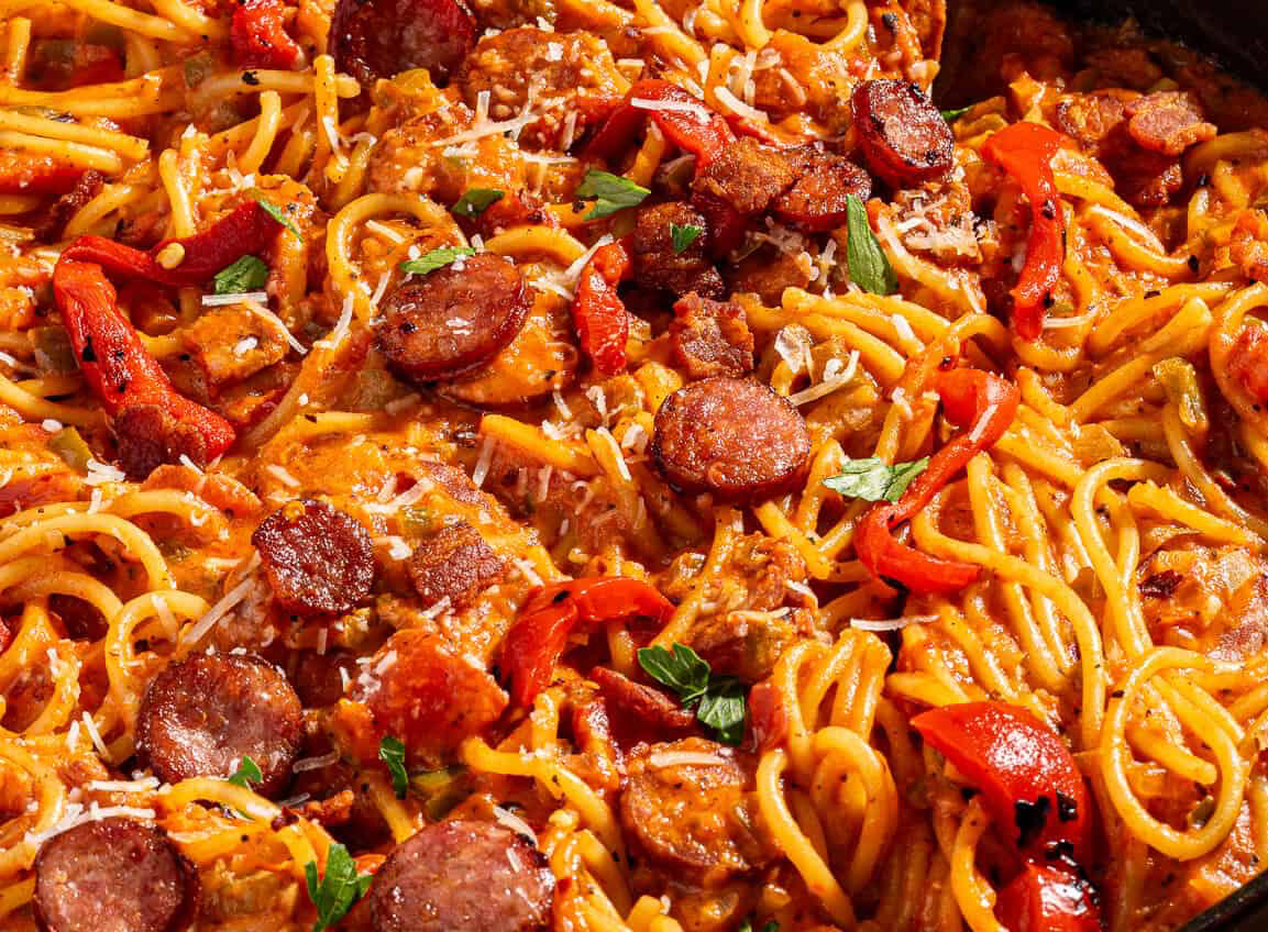 Spaghetti au saucisse